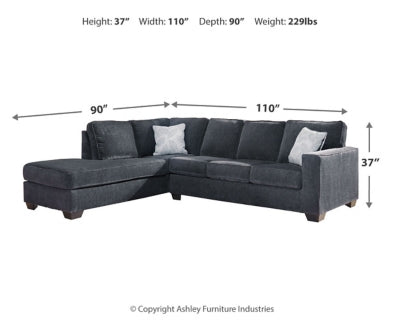 Altari 2-Piece Sectional and Ottoman - 87213U9