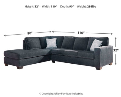 Altari 2-Piece Sleeper Sectional with Chaise - 87213S4