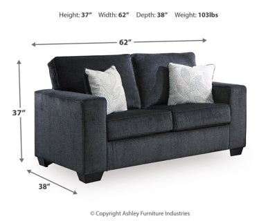 Altari Sofa, Loveseat, Chair and Ottoman - 87213U8