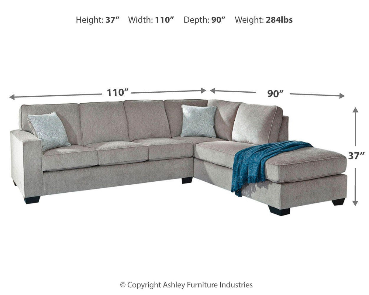 Altari 2-Piece Sleeper Sectional with Chaise - 87214S3