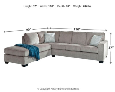 Altari 2-Piece Sleeper Sectional with Chaise - 87214S4