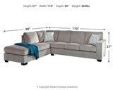 Altari 2-Piece Sleeper Sectional with Chaise - 87214S4
