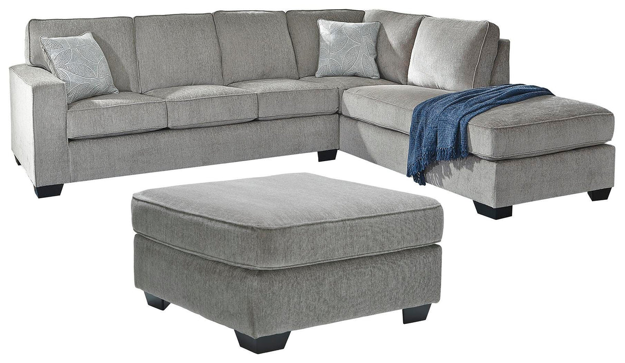 Altari 2-Piece Sectional with Chaise and Oversized Ottoman - 87214U11