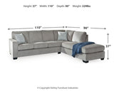 Altari 2-Piece Sleeper Sectional, Loveseat and Ottoman - 87214U6