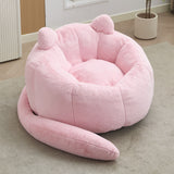 Cat Shaped Bean Bag Sofa With Long Tail