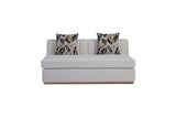 Channel - Armless Loveseat - Off White