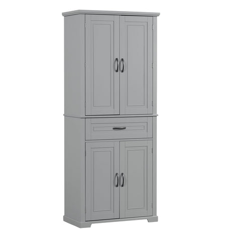 Bathroom Storage Cabinet With Doors And Drawer, Adjustable Shelf
