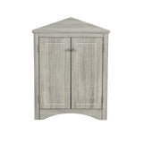 Triangle Bathroom Storage Cabinet With Adjustable Shelves, Freestanding Floor Cabinet For Home Kitchen
