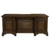 Hartshill 72-inch 7-drawer Executive Desk Burnished Oak - 881281