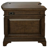 Hartshill 72-inch 7-drawer Executive Desk Burnished Oak - 881281
