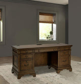 Hartshill 66-inch 5-drawer Credenza Office Desk Burnish Oak - 881282
