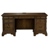 Hartshill 66-inch 5-drawer Credenza Office Desk Burnish Oak - 881282