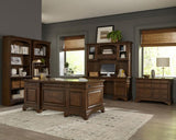 Hartshill 66-inch 5-drawer Credenza Office Desk Burnish Oak - 881282