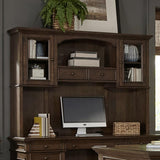 Hartshill 2-door Hutch with Shelves Burnished Oak - 881283H