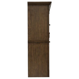 Hartshill 2-door Hutch with Shelves Burnished Oak - 881283H