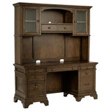 Hartshill 66-inch 5-drawer Credenza with Hutch Burnished Oak - 881283