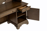 Hartshill 66-inch 5-drawer Credenza with Hutch Burnished Oak - 881283