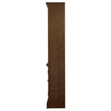 Hartshill 78-inch 3-shelf Cabinet Bookcase Burnished Oak - 881286