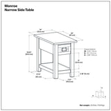 Monroe - Handcrafted Side Table
