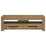 Tesoro - TV Stand With 2 Drawers - Mango Color