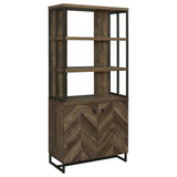 Millbrook 71-inch 2-door Storage Bookshelf Rustic Oak - 882093