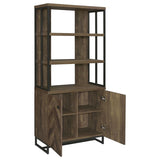 Millbrook 71-inch 2-door Storage Bookshelf Rustic Oak - 882093