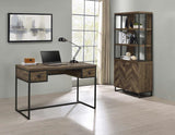 Millbrook 71-inch 2-door Storage Bookshelf Rustic Oak - 882093