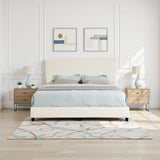 Platform Bed & Upholstered Headboard