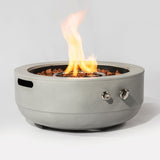 Propane Gas Fire Pit Bowl, 40000 Btu, Round For Outside - Gray