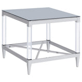 Wallingsford - 2 Piece Square Coffee And End Table Set - Chrome