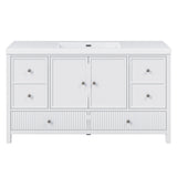 Bathroom Vanity With Separate Sink, Soft Close Doors And 4 Drawers
