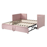 Twin Size Upholstered Daybed With Pop Up Trundle