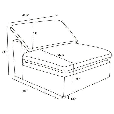 Segoura - Armless Chair
