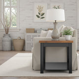 Side Table - Black / Whiskey