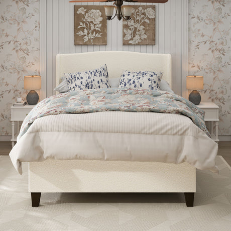 Platform Bed Frame With Tall Headboard And High Footboard