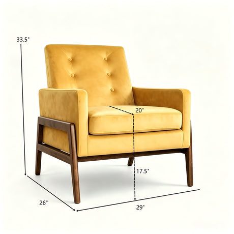 Cole - Solid Wood Lounge Chair