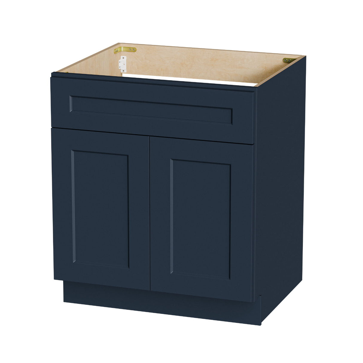 Shaker Base Cabinet With Soft-Close Drawer & Double Doors, Adjustable Shelf
