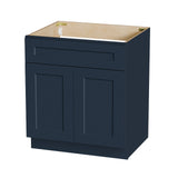 Shaker Base Cabinet With Soft-Close Drawer & Double Doors, Adjustable Shelf