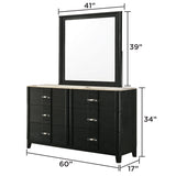 Opel - Bedroom Mirror - Black