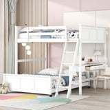 Full Over Full Bunk Bed With Desk