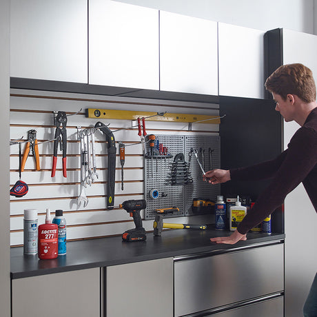 Nova Series - Door Wall Mounted Garage Cabinet, Soft Closing - Dark Gray