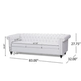 Chesterfield Style 3 Seater Sofa With Deep Button Tufting