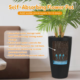 Tall Planters Set With Water Level Monitor And Auto Watering