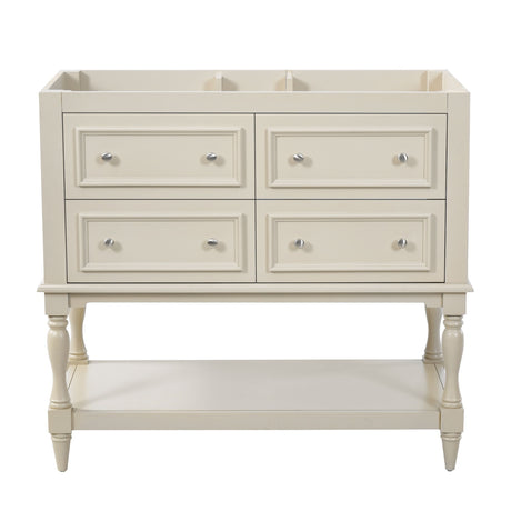 Modern Bathroom Vanity Cabinet With 4 Drawers