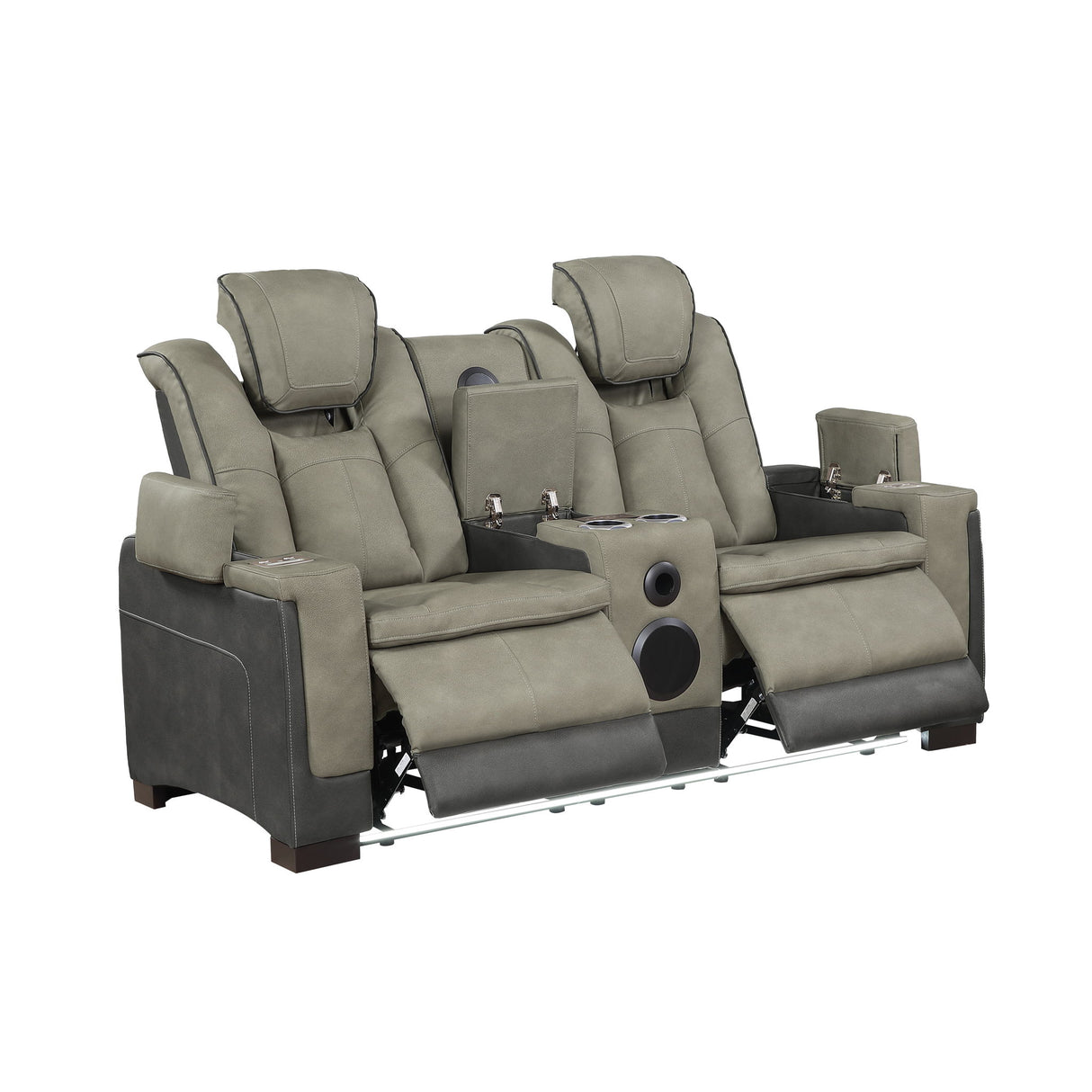 Bruno - Power Reclining Loveseat With Bluetooth Speakers