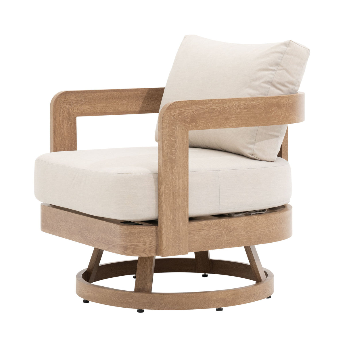 Swivel Chair For Patio - Oak