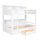 Carolee - Twin Size Bunk Bed With Built-In Shelves