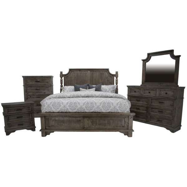 Charleston King Panel Bed - C136RP+C136HP+C136FP