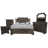 Charleston King Panel Bed - C136RP+C136HP+C136FP