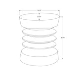 Contemporary Round Accent Table Indoor / Outdoor